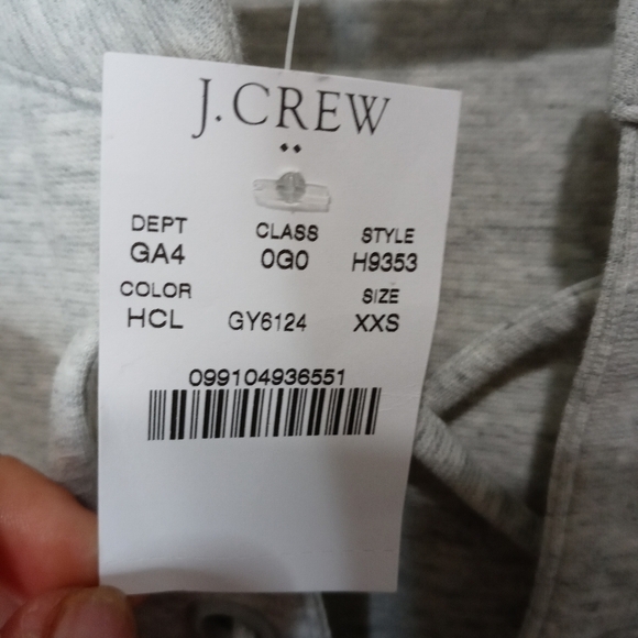 J.Crew Lace Up knit Gray Mini Dress Size Extra Extra Small - Picture 8 of 10